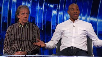 Mark Lawrenson (left) and Dion Dublin