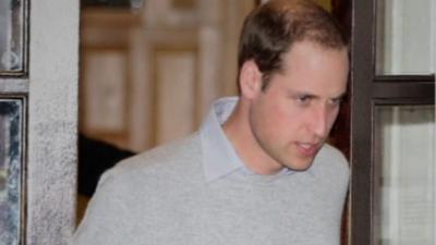 Prince William leaves hospital on Monday evening