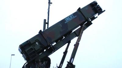 A Patriot missile interceptor