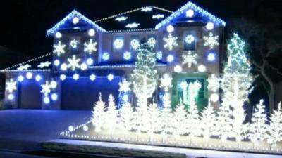 Gangnam Style Christmas lights