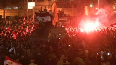 Protesters in Cairo