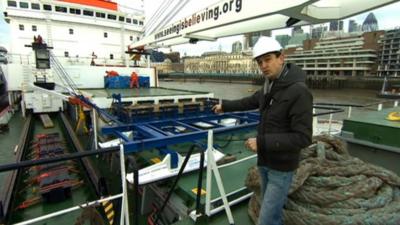 Matthew Price on board SA Agulhas