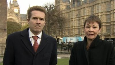 Caroline Lucas and Dan Lewis