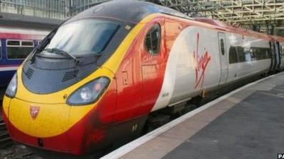 A Virgin train