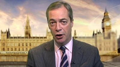 UKIP leader Nigel Farage