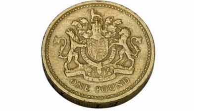 A pound coin