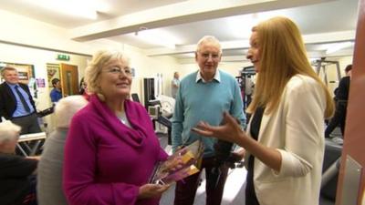 Sue and Jim Houghton with Natalie Jackson