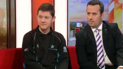 Trystan Williams, Headteacher at The Springfields Academy and Matt Crosby