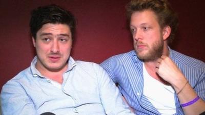 Marcus Mumford and Ted Dwane