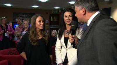 Shaun Murphy's girlfriend, Claire Chorlton talks to John Parrot