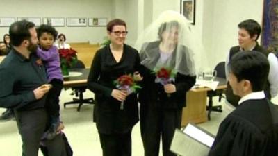 Lesbian couple get married