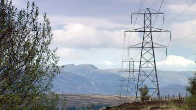 Electricity pylons