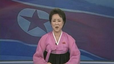 North Korean TV presenter