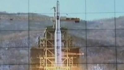 The moment of launch according to pictures released by North Korea