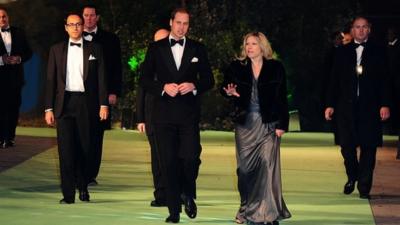 Prince William at Hobbit premiere