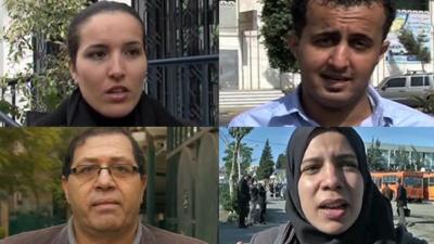 People from Tunisia, Yemen, Egypt and Algeria