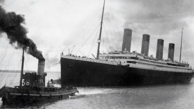 Titanic leaving Southampton [Pic: AFP/Getty Images]