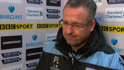 Aston Villa manager Paul Lambert