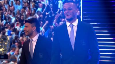 Sergio Aguero and Vincent Kompany