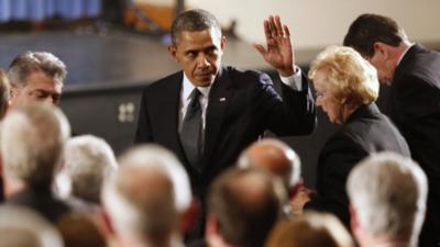 President Obama at the vigil in Newtown, Connecticut