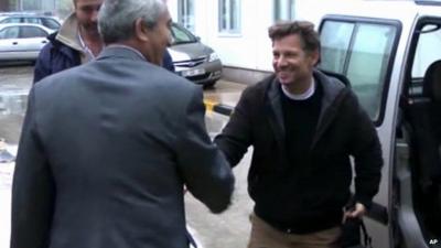 NBC chief foreign correspondent Richard Engel arrives in Turkey