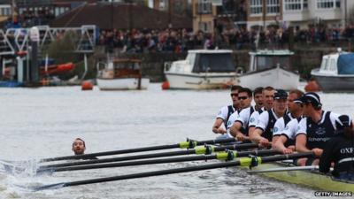 Trenton temporarily disrupting the Oxford Cambridge boat race