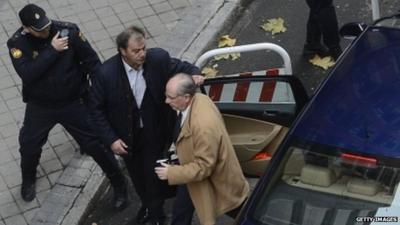 Rodrigo Rato arrives at court