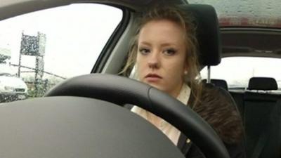 Young female driver