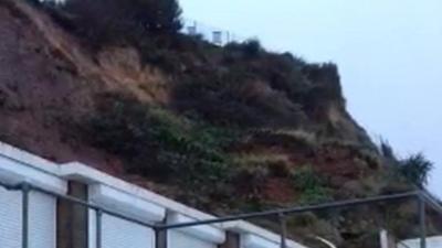 The landslide at Burlington Chine, Swanage