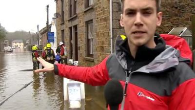 Reporter Andrew Plant in Helston