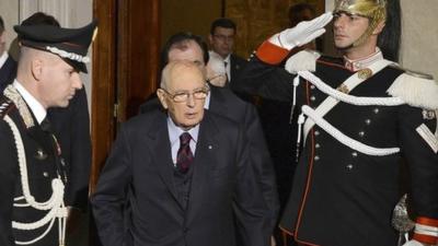 Italian President Giorgio Napolitano