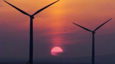 Wind turbines in Scotland