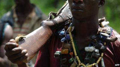 A rebel pictured in the north-west of the Central African Republic in July 2007