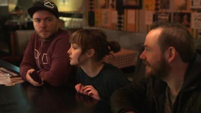 Martin Doherty, Lauren Mayberry and Iain Cook