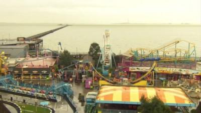 Southend Pier and sea-front rides