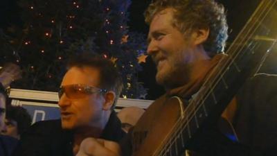 Bono and Glen Hansard