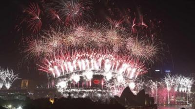 Fireworks on Sydney Harbour Bridge