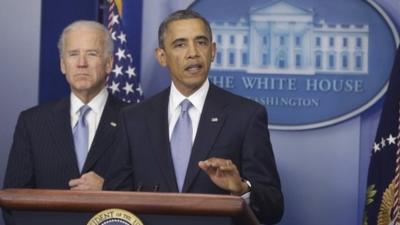 President Barack Obama with Vice President Joe Biden