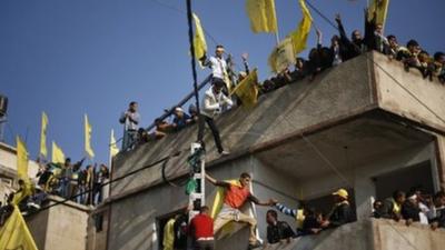 Palestinians in Gaza celebrate Fatah anniversary (04/01/13)