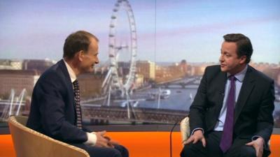 Andrew Marr and David Cameron