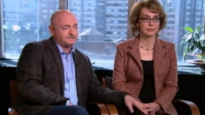 Gabrielle Giffords with her husband Mark Kelly