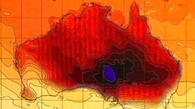 Australia heat map