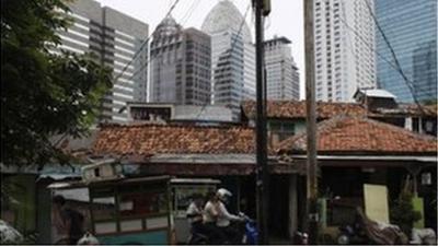 High rise buildings in Jakarta