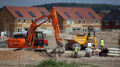 Houses being built