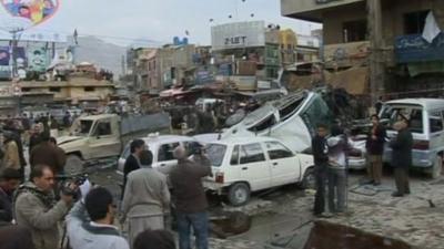 Aftermath of Quetta market blast