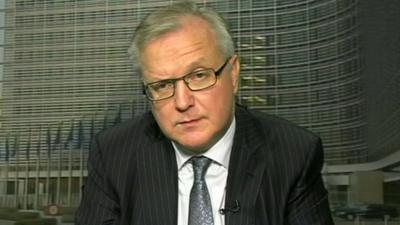 EU economics commissioner Olli Rehn