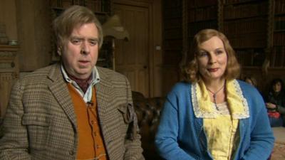 Timothy Spall and Jennifer Saunders