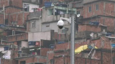 A CCTV camera in Rocinha