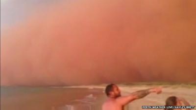 Sandstorm in Western Australia