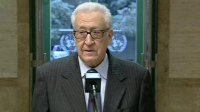 UN envoy to Syria Lakhdar Brahimi